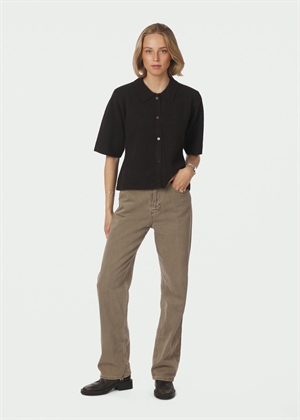 Cunna knit cardigan Dark Brown Neo Noir